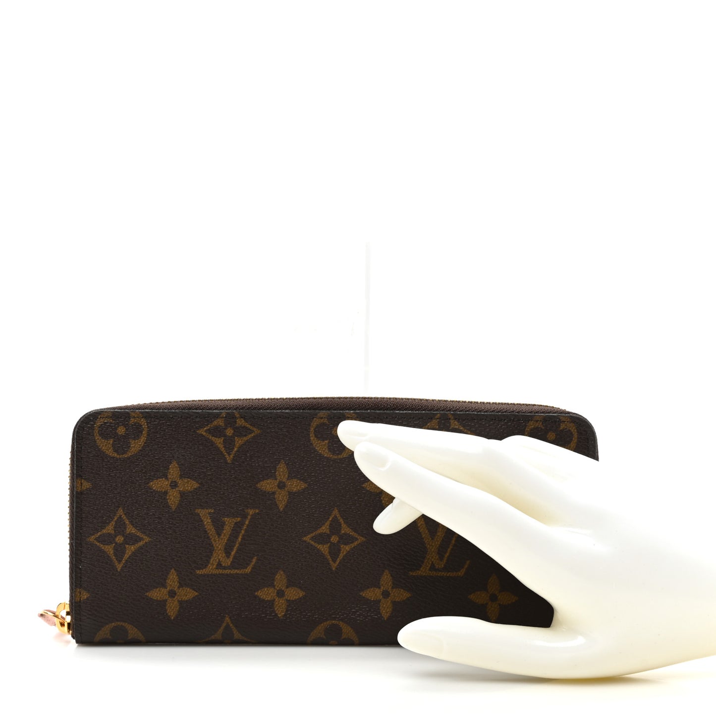 Monogram Clemence Wallet Rose Ballerine