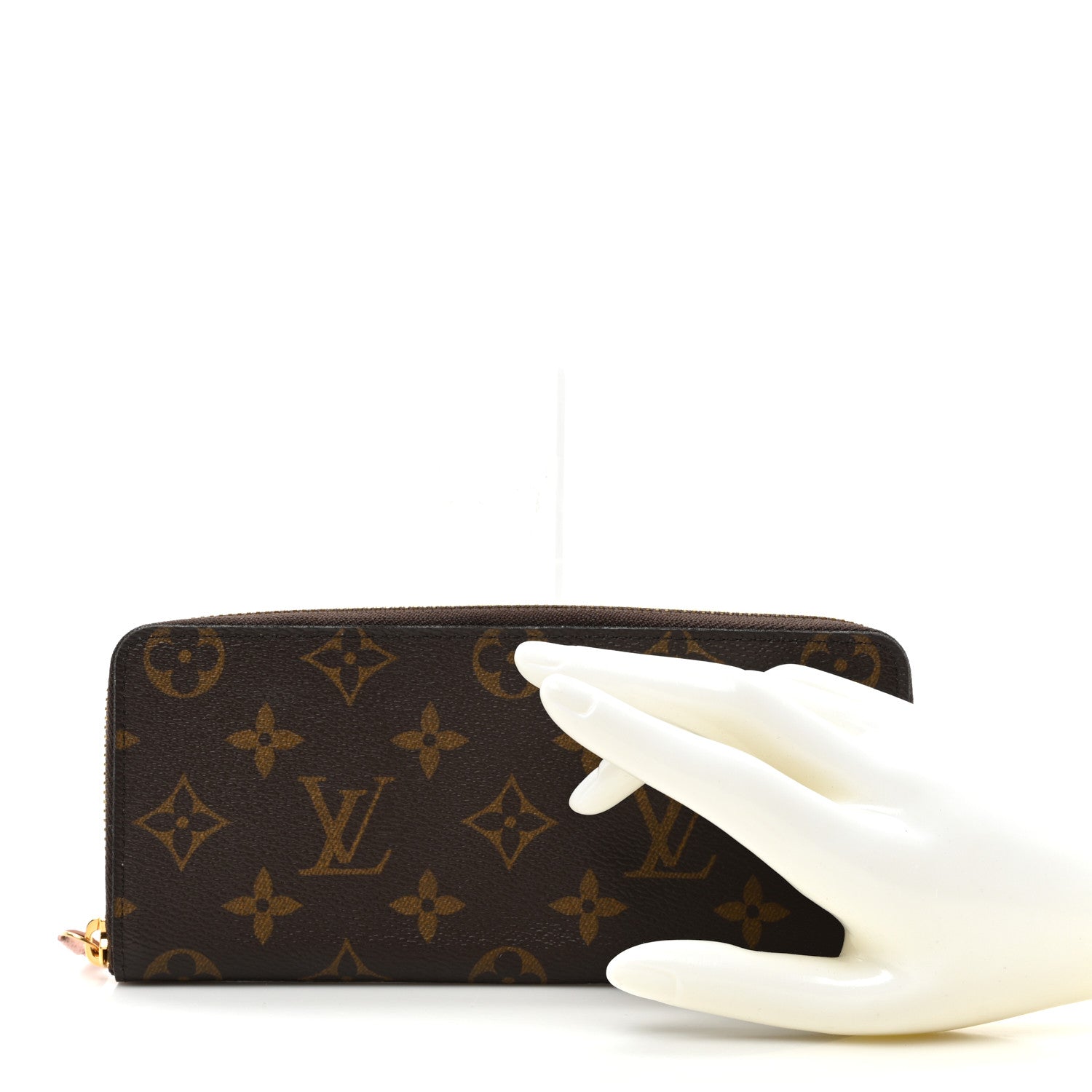 Louis Vuitton Monogram Clemence Wallet Rose Ballerine 2 of 7