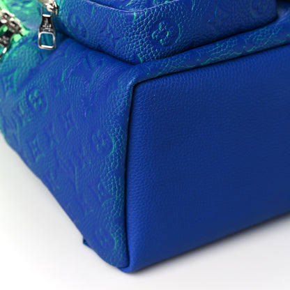 Louis Vuitton Taurillon Illusion Multipockets Backpack Bleu Vert 7 of 8