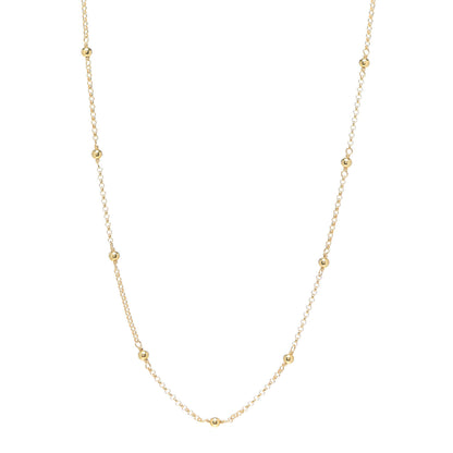 David Yurman 18K Yellow Gold Cable Collectibles Bead and Chain Necklace 1 of 5