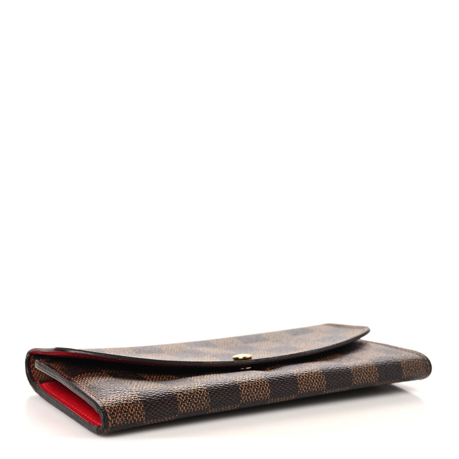 Louis Vuitton Damier Ebene Emilie Wallet Red 4 of 6