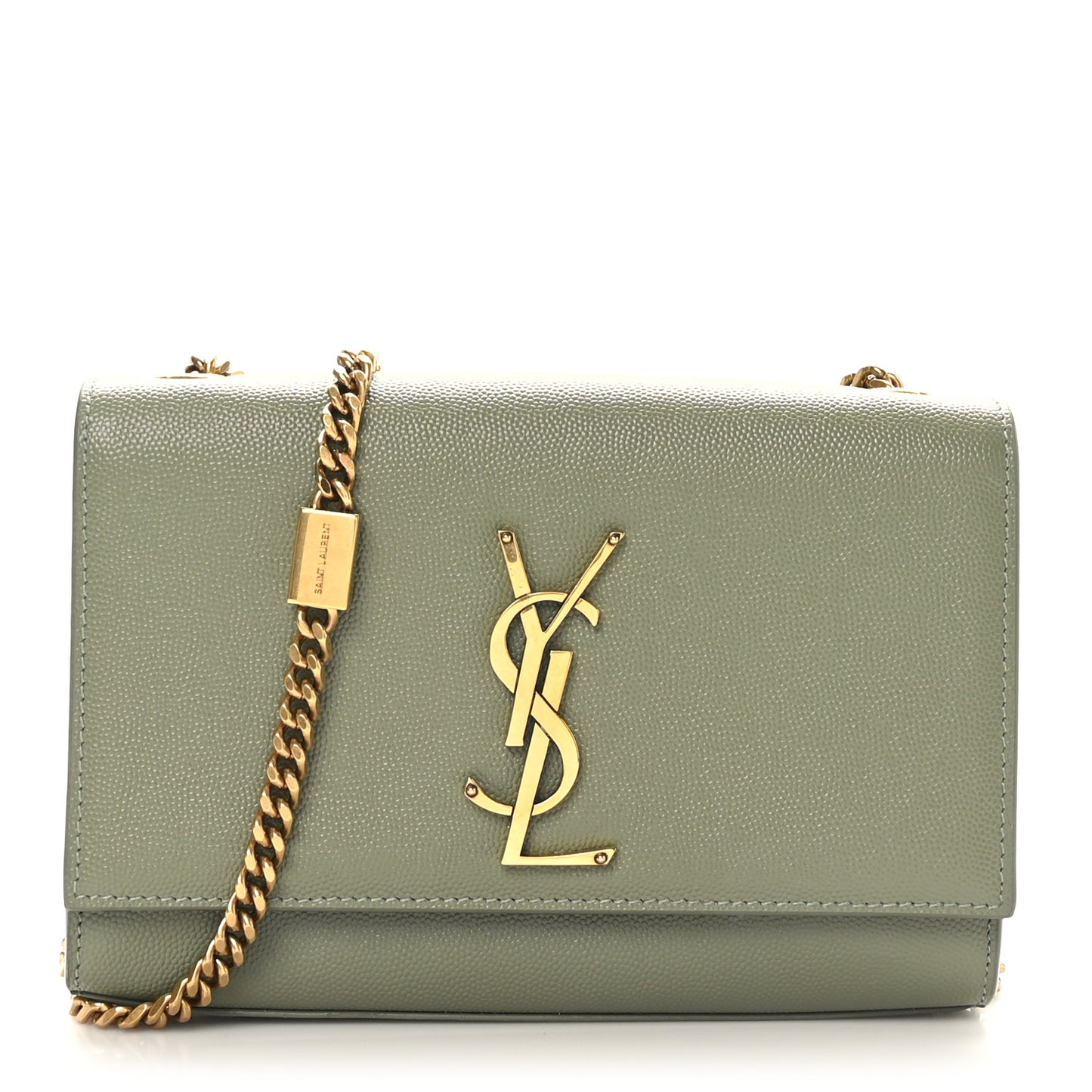Grain De Poudre Small Monogram Kate Satchel Light Sage