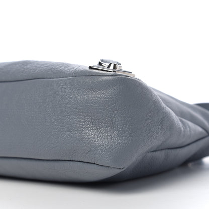 Balenciaga Chevre Silver Metallic Edge Hardware Town Bleu Acier 9 of 9