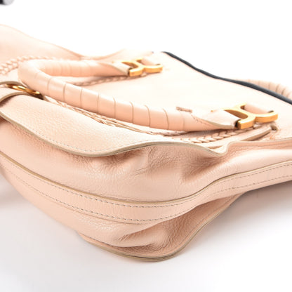 Chloe Calfskin Braided Medium Marcie Satchel Nude Pink 11 of 12