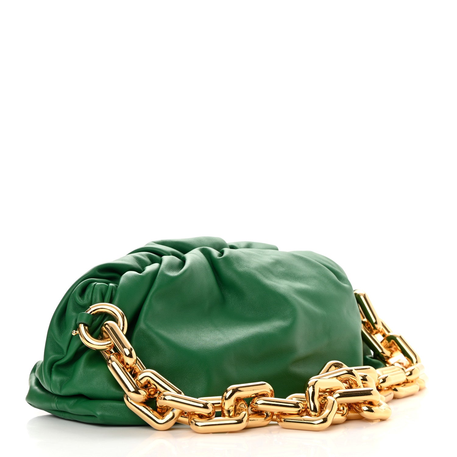 Bottega Veneta Calfskin The Pouch Chain Racing Green 3 of 11