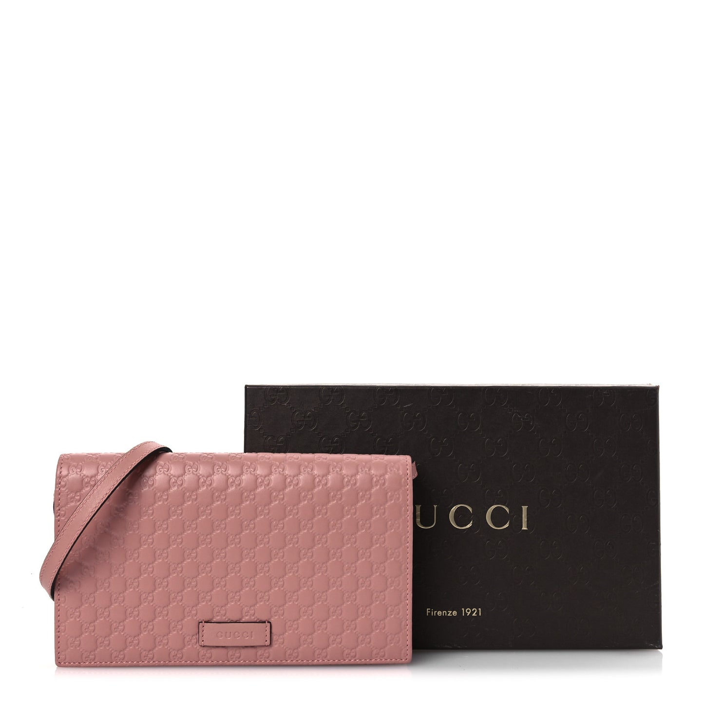 Microguccissima Crossbody Wallet Soft Pink