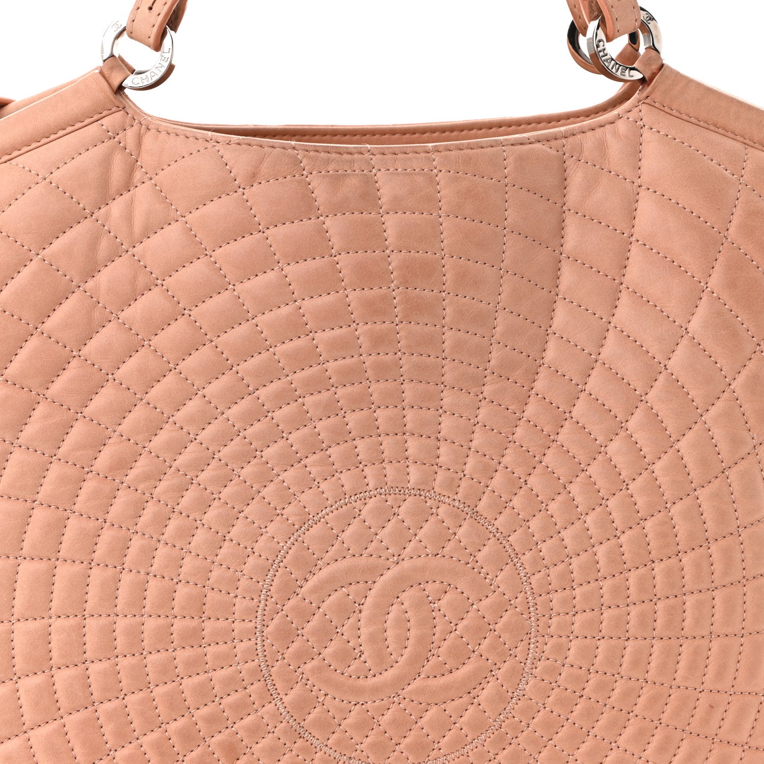 Chanel Iridescent Calfskin Large Sea Hit Tote Pink 7 of 9