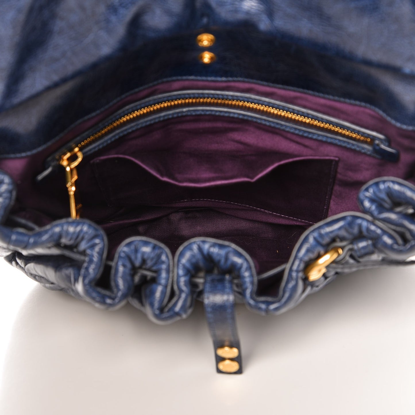 Matelasse Lux Nappa Hobo Inchiostro