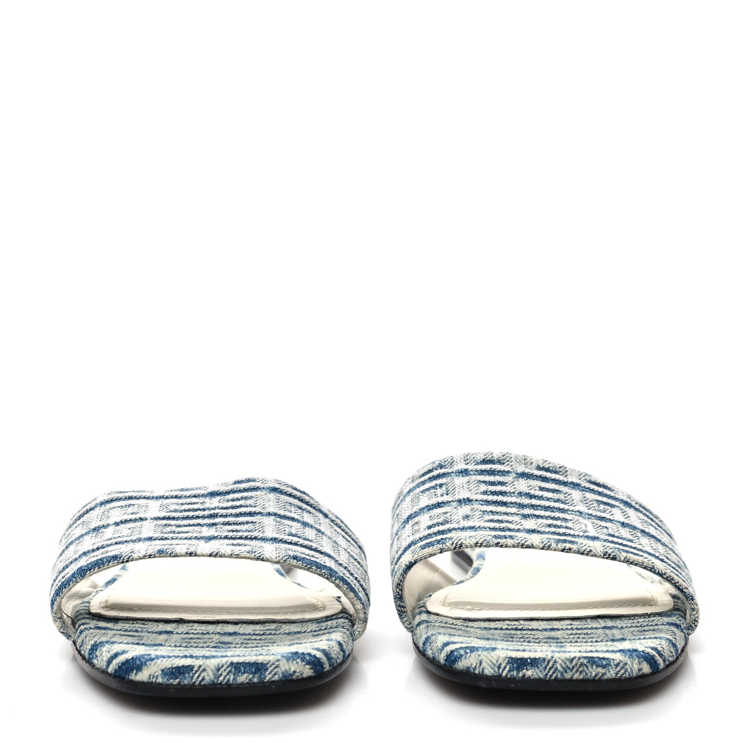 Givenchy Jacquard 4G Logo Mule Slide Sandals 36.5 Denim Blue 2 of 8