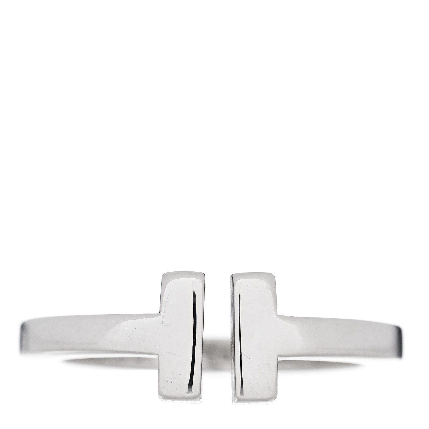 Tiffany Sterling Silver T Square Ring 54 7 2 of 8