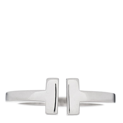 Tiffany Sterling Silver T Square Ring 54 7 2 of 8