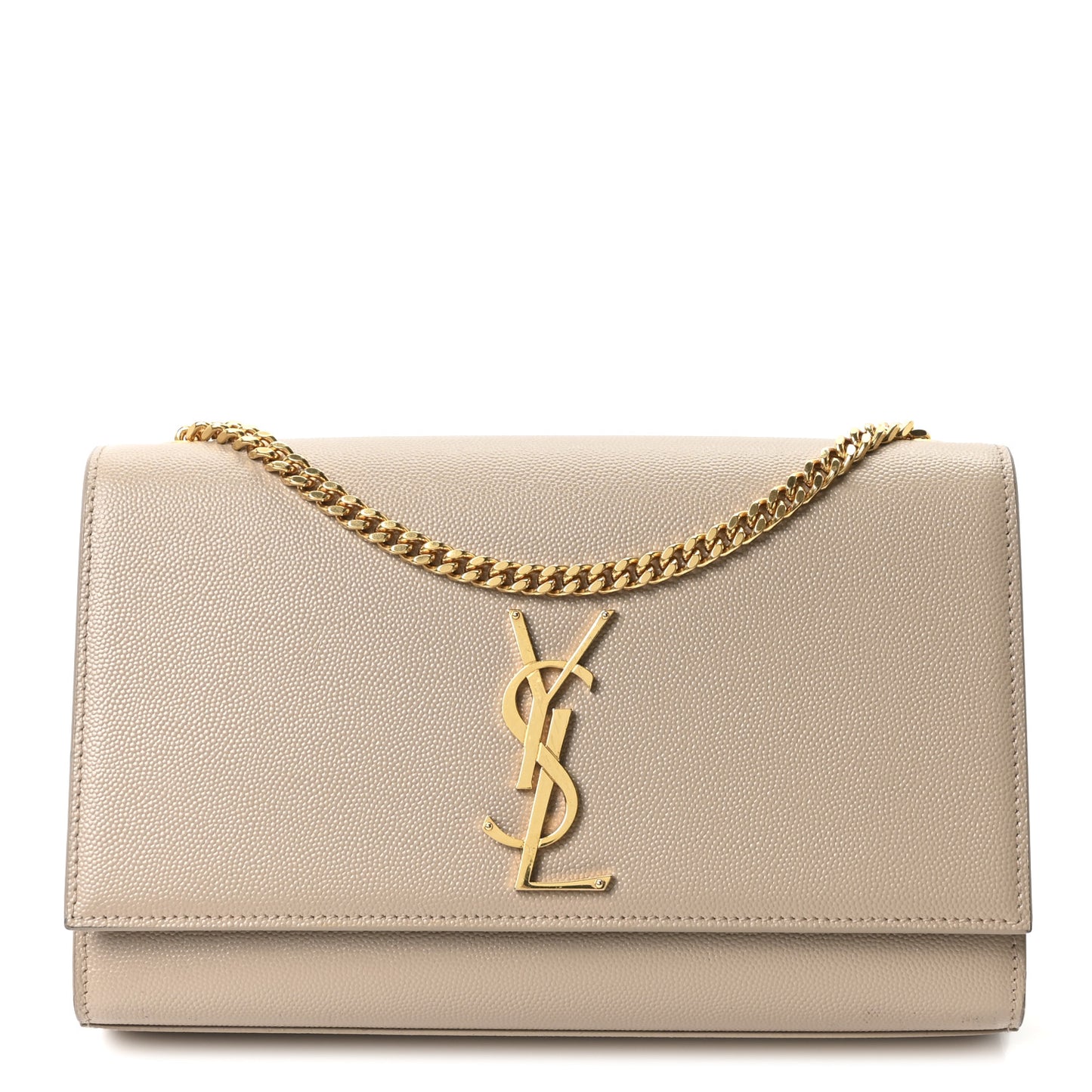 Grain De Poudre Medium Monogram Kate Satchel Dark Beige