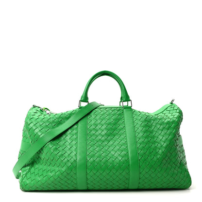 Bottega Veneta Calfskin Intrecciato Large Duffle Bag Parakeet 1 of 10