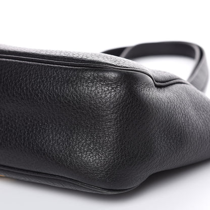 Prada Vitello Daino Turnlock Shoulder Bag Black 12 of 15