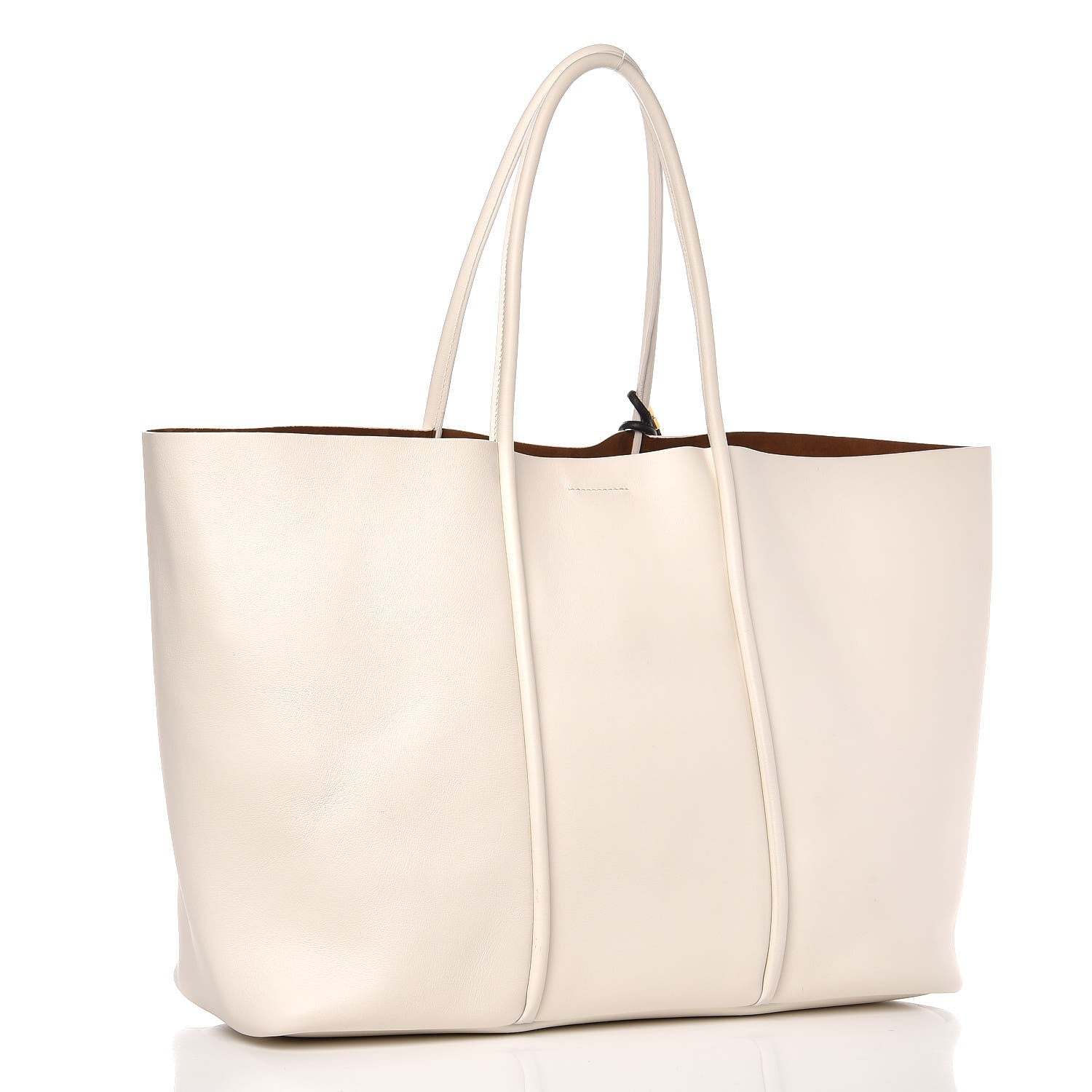 Tom Ford Smooth Calfskin Tubo Horizontal Tote Chalk 3 of 11