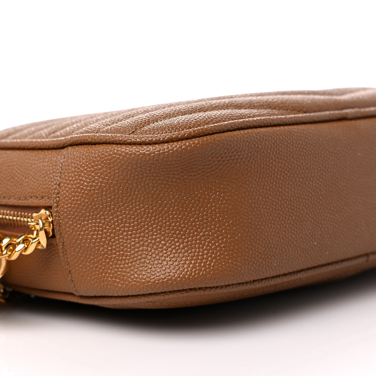 Grain De Poudre Matelasse Monogram Mini Lou Camera Bag Dark Natural