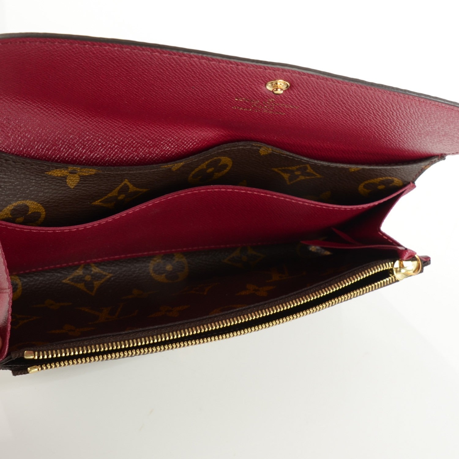 Louis Vuitton Monogram Emilie Wallet Fuchsia 8 of 8