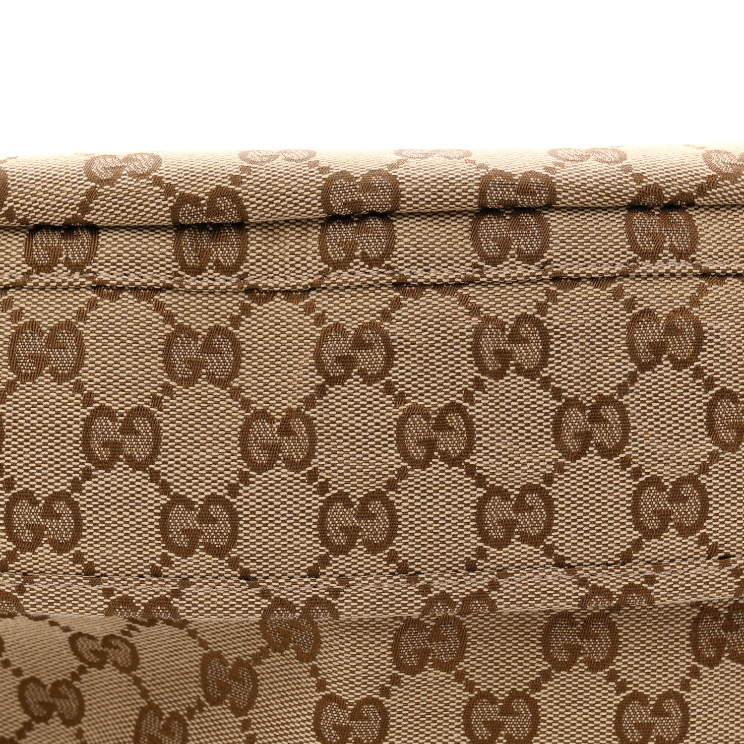Gucci Monogram Large Belt Bag Beige Dark Brown 6 of 8