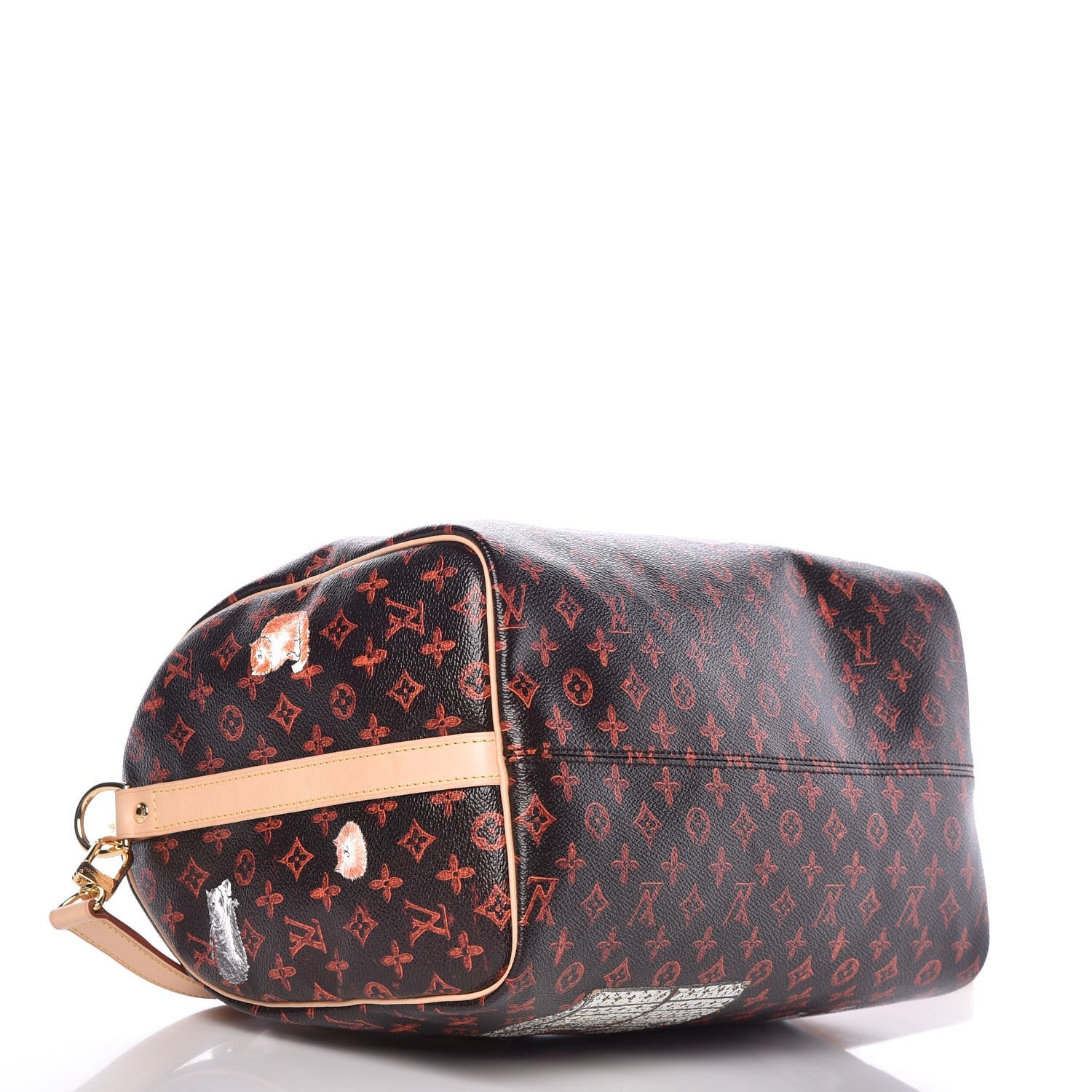 Louis Vuitton Catogram Speedy Bandouliere 30 Marron 5 of 8