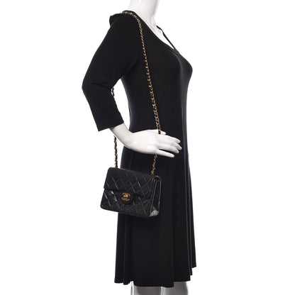 Chanel Lambskin Quilted Mini Square Flap Black 2 of 12