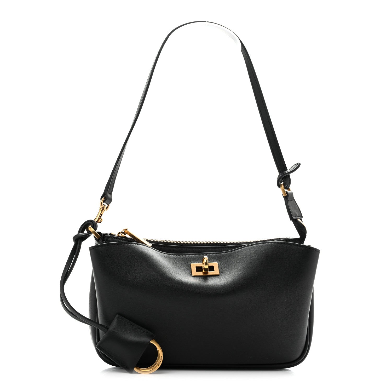 Balenciaga Natural Smooth Calfskin Rodeo Sling Pochette Black 1 of 12