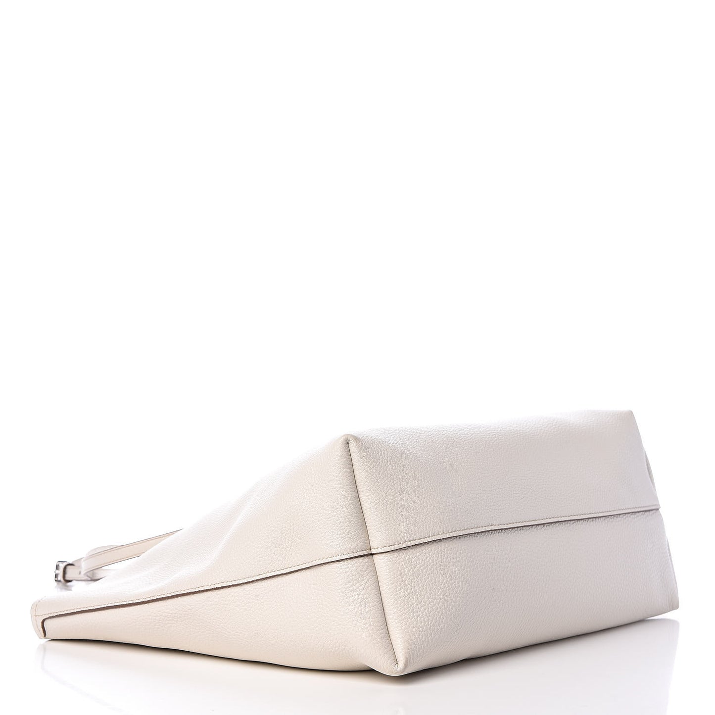 Calfskin Large Concept Shopper Tote Off White