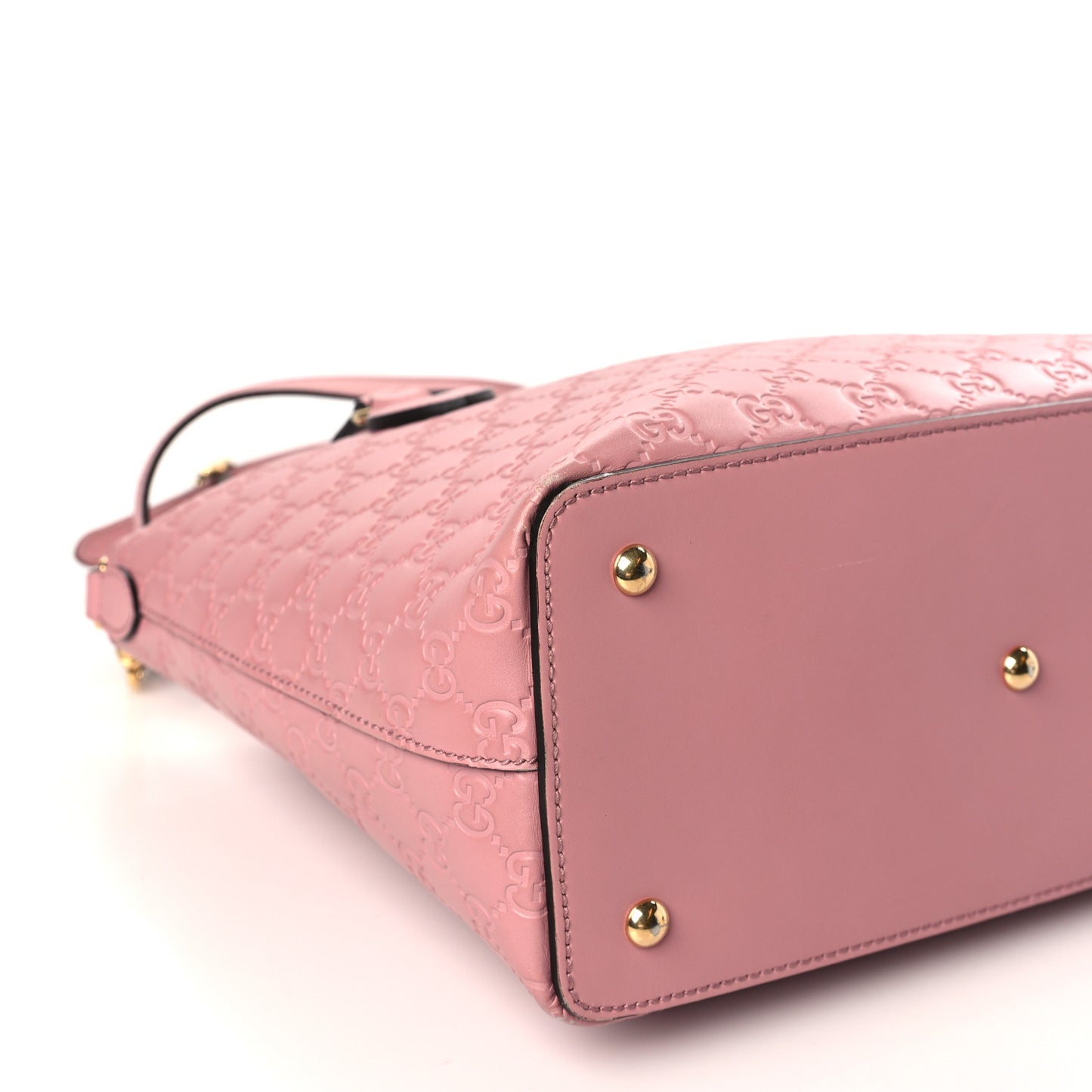 Guccissima Signature Linea A Foldover Tote Rose Baby Candy