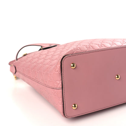 Gucci Guccissima Signature Linea A Foldover Tote Rose Baby Candy 8 of 9