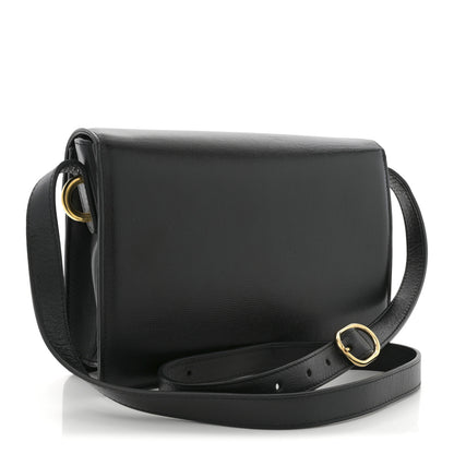 Gucci Textured Calfskin Small Torchon GG Ring Shoulder Bag Black 3 of 12