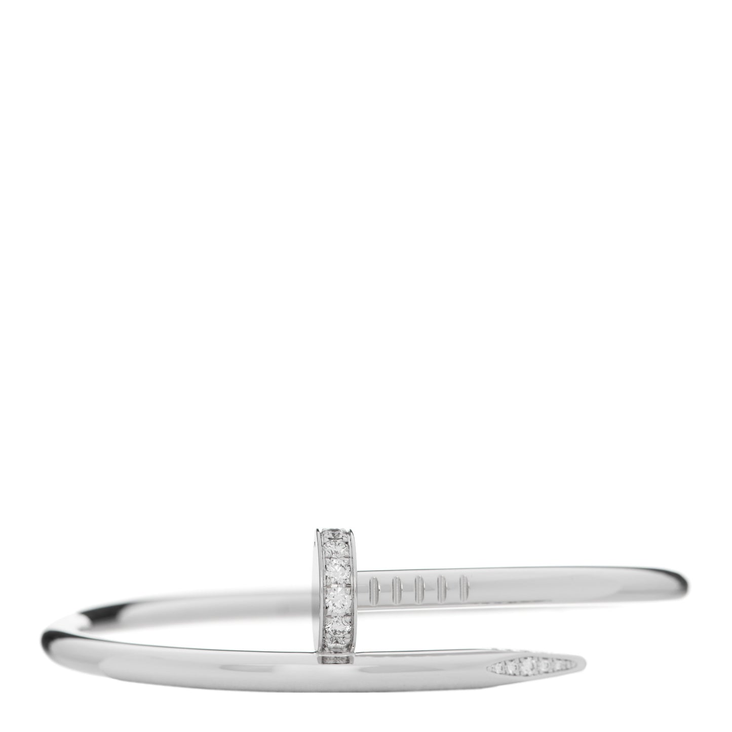 18K White Gold Diamond Juste Un Clou Bracelet 15