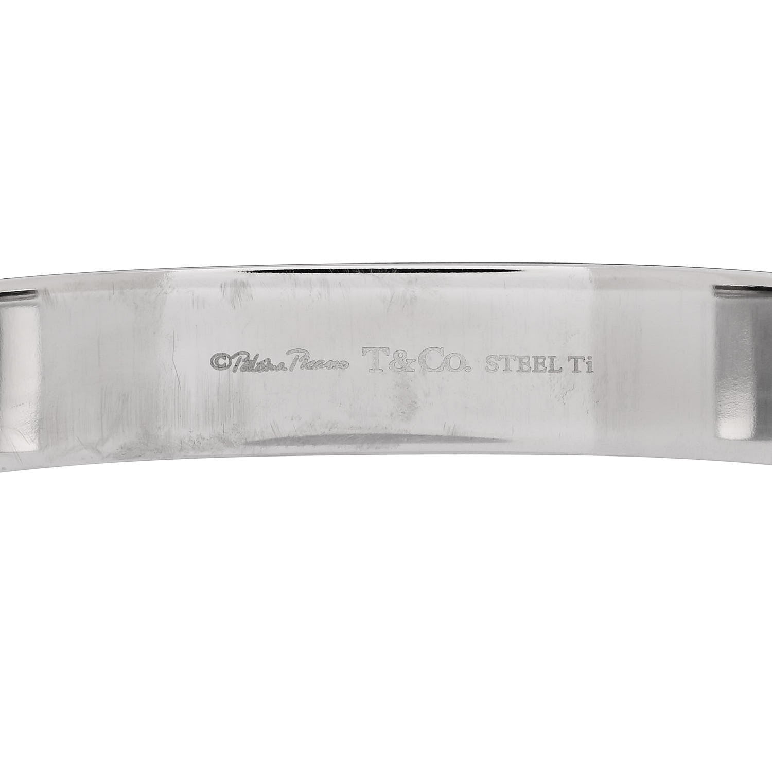 Tiffany Stainless Steel Titanium Paloma Picasso Caliper Cuff Bracelet 3 of 3