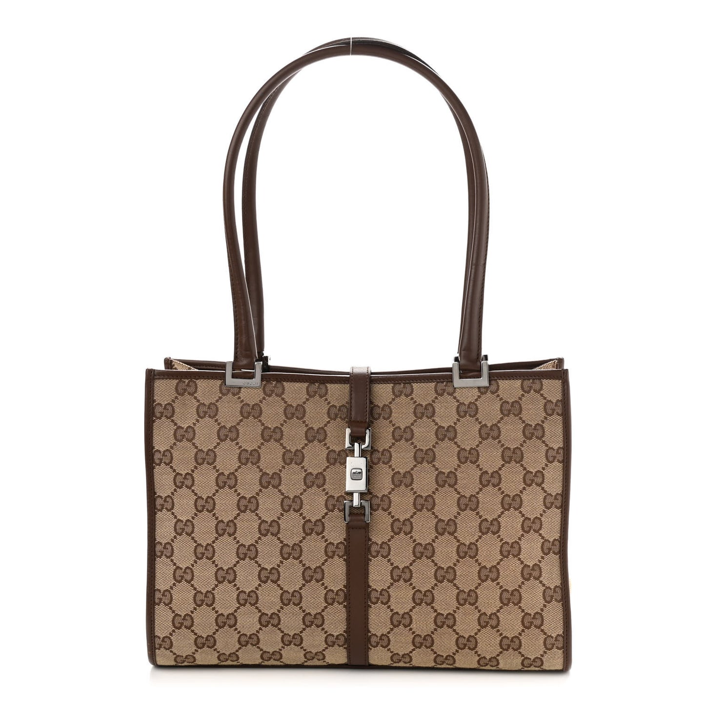 Monogram Small Bardot Shoulder Bag Dark Brown