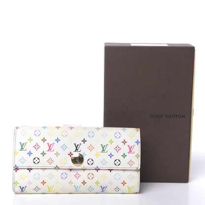 Louis Vuitton Monogram Multicolor Sarah Wallet White Litchi 15 of 15