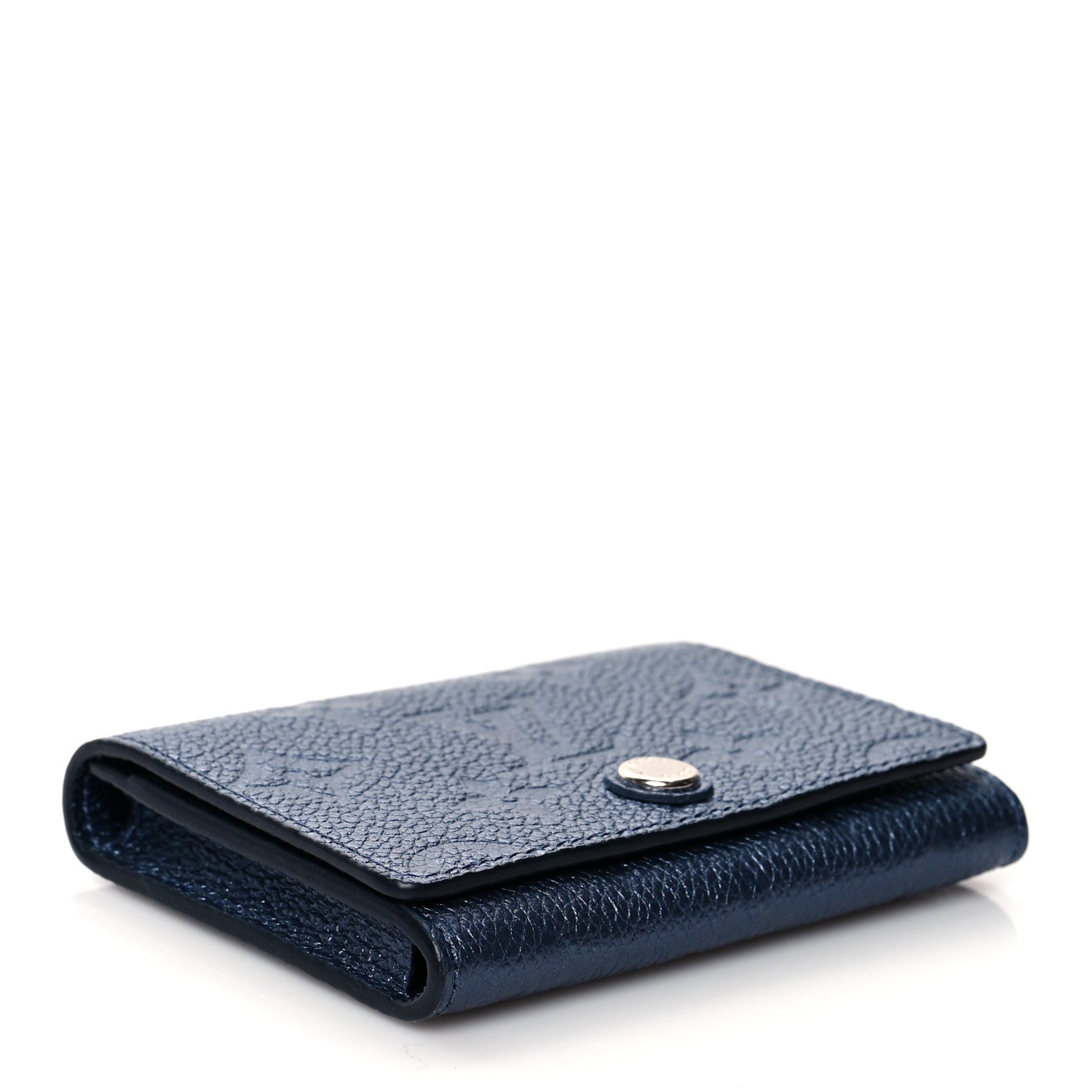Louis Vuitton Metallic Monogram Business Card Holder Navy Nacre 4 of 7