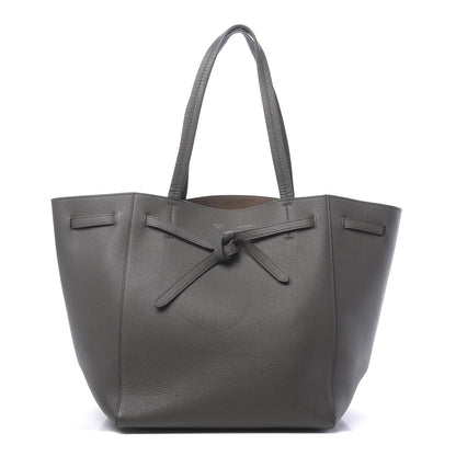 Celine Soft Grained Calfskin Small Belt Cabas Phantom Stone 1 of 12