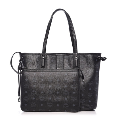 MCM Visetos Medium Liz Reversible Shopper Tote Black 1 of 16