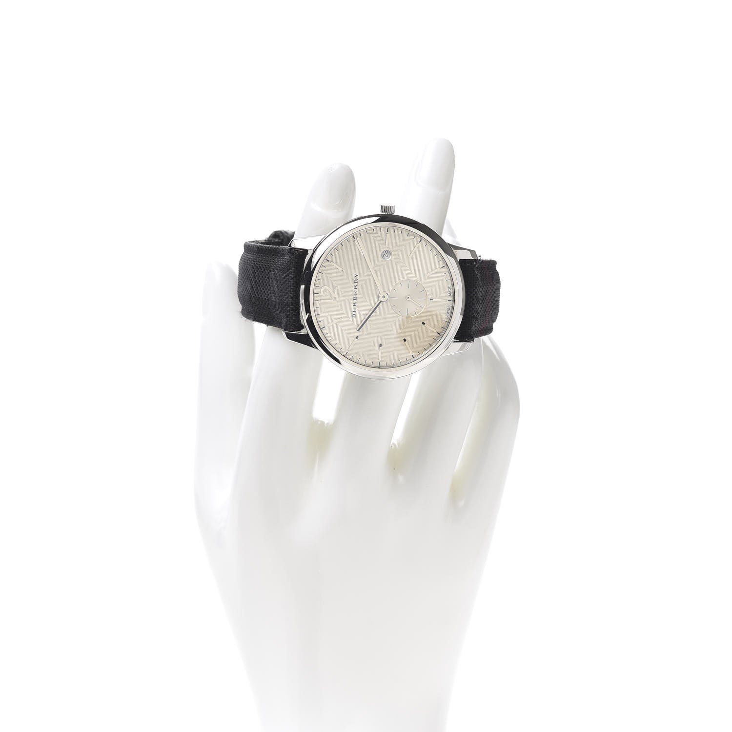 Burberry Stainless Steel Calfskin 40mm Classic Round Quartz Watch BU10008 2 of 9