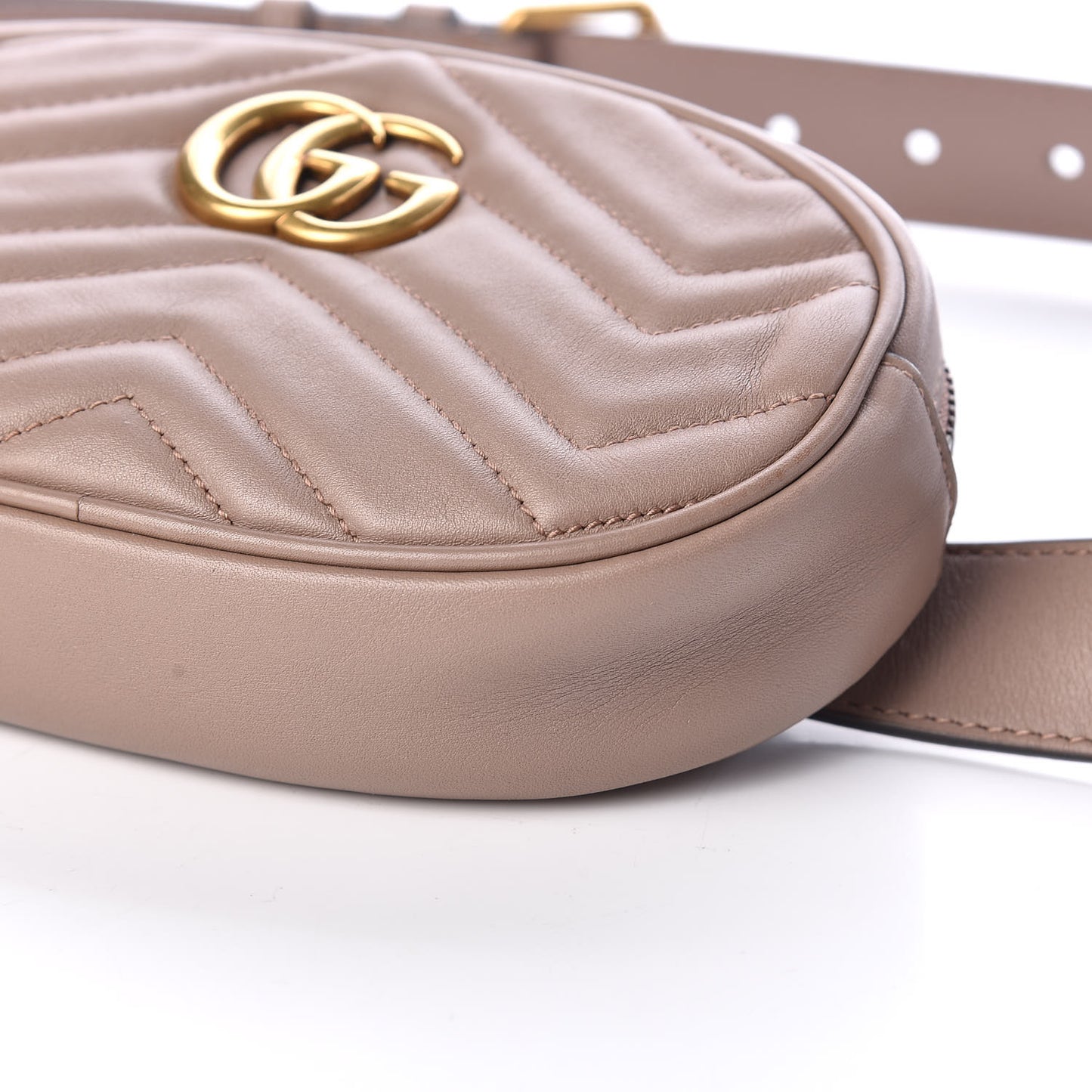 Calfskin Matelasse GG Marmont Belt Bag 105 42 Porcelain Rose