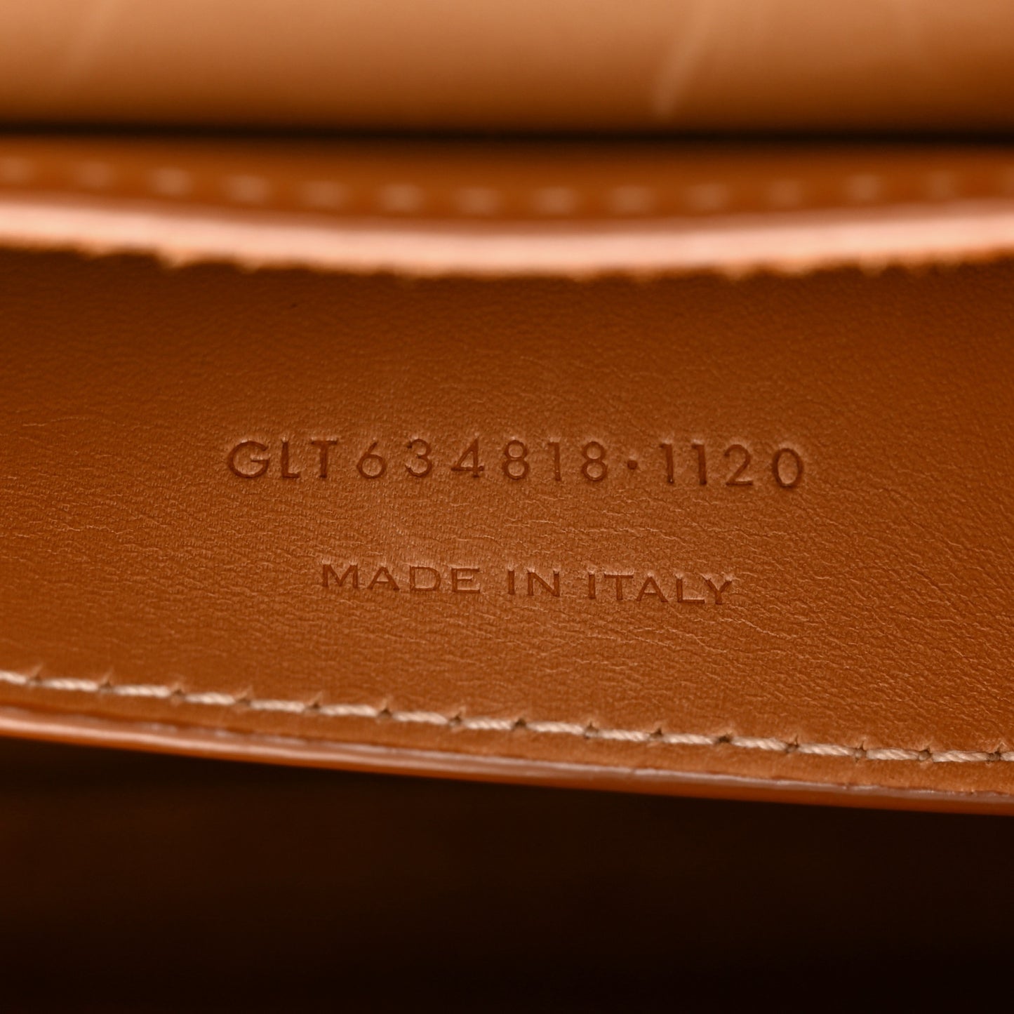 Smooth Vintage Calfskin Monogram Medium Kaia Satchel Gold
