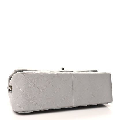 Chanel Caviar Quilted Jumbo Double Flap Grey 4 of 11