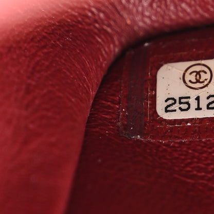 Chanel Pearly Caviar Quilted Mini Rectangular Flap Burgundy 7 of 12