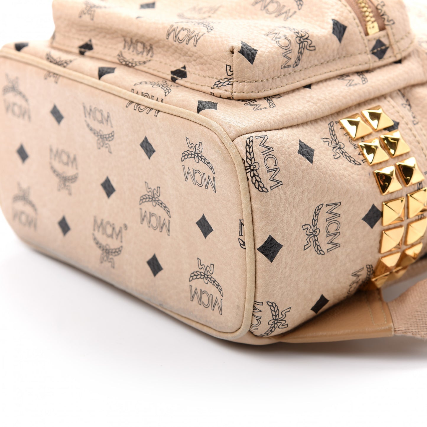 Visetos Side Stud Mini Stark Backpack Beige