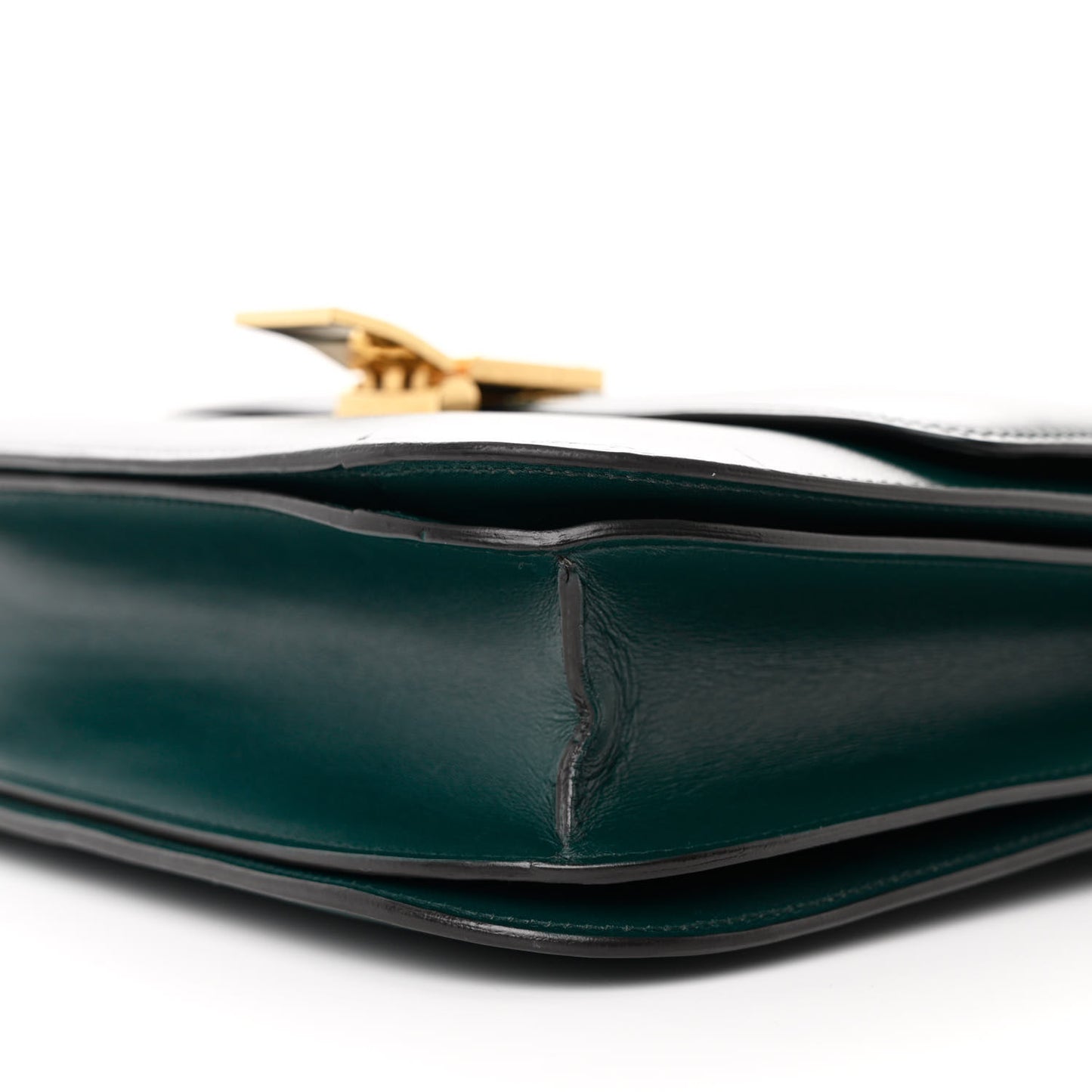 Box Calfskin Medium Classic Box Flap Bag Forest Green