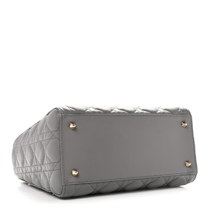 Christian Dior Lambskin Cannage Medium Lady Dior Grey 4 of 13