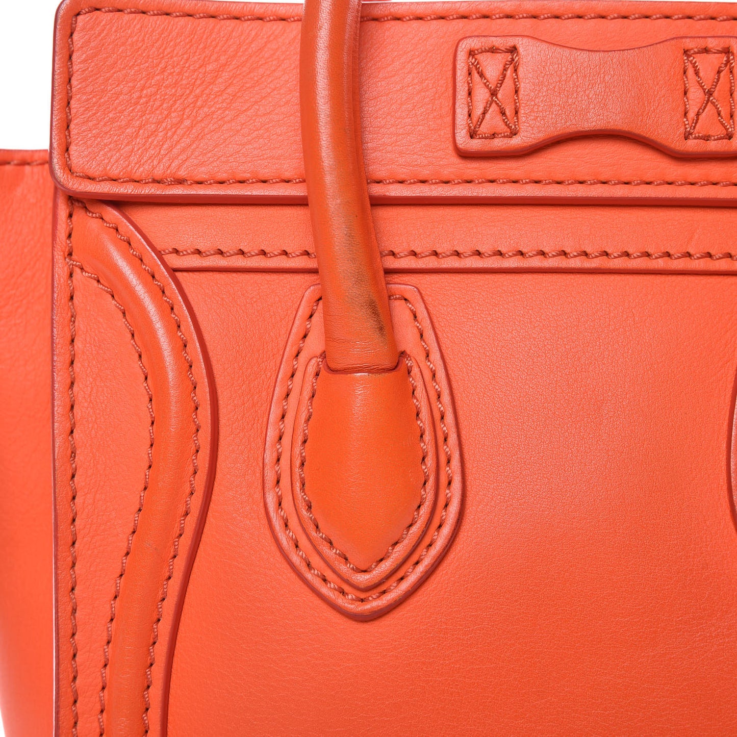 Smooth Calfskin Nano Luggage Fluo Orange
