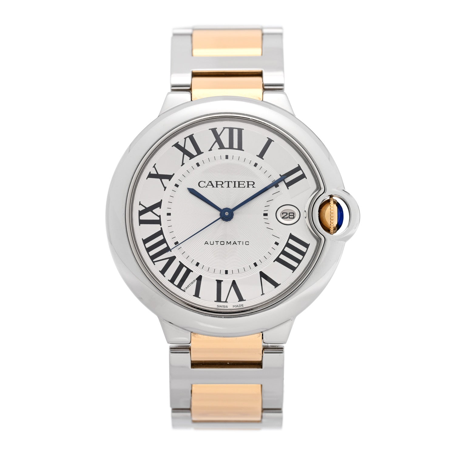 Cartier Stainless Steel 18K Yellow Gold 42mm Ballon Bleu De Cartier Automatic Watch 1 of 5