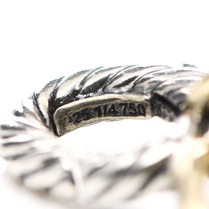 David Yurman Sterling Silver 18K Yellow Gold 10mm Medium Oval Link Bracelet 4 of 4