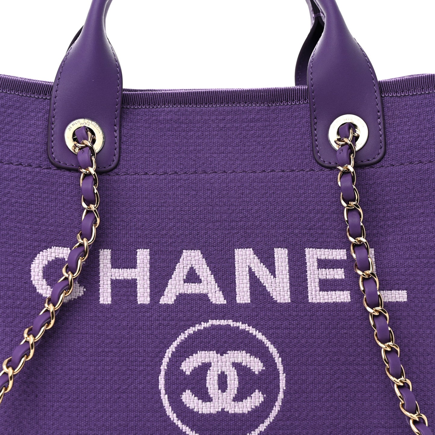 Mixed Fibers Small Deauville Tote Purple