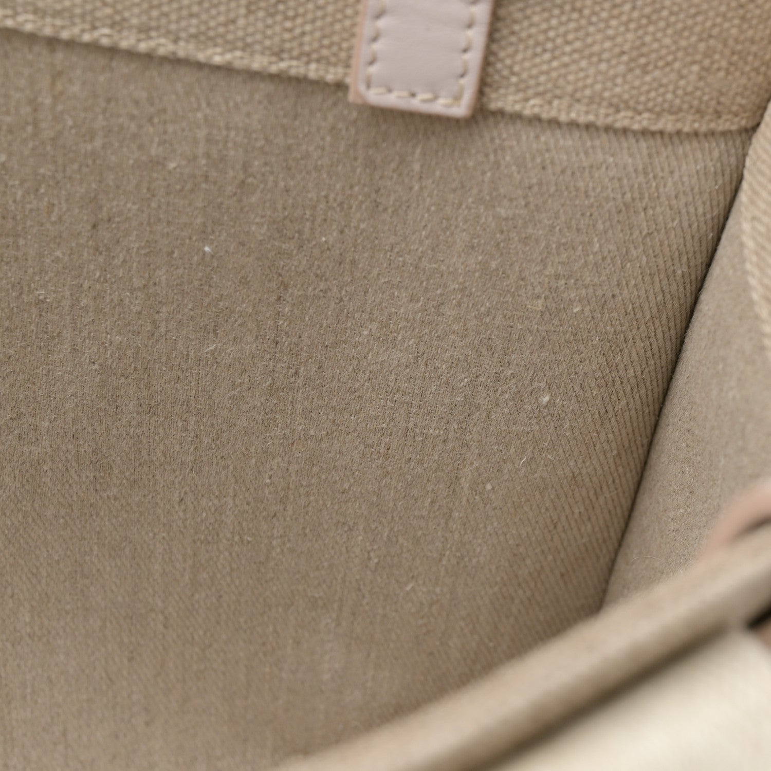 Chloe Linen Calfskin Medium Woody Ribbon Tote Cement Pink 12 of 14