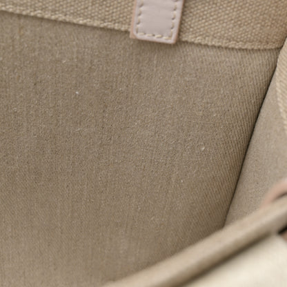 Chloe Linen Calfskin Medium Woody Ribbon Tote Cement Pink 12 of 14